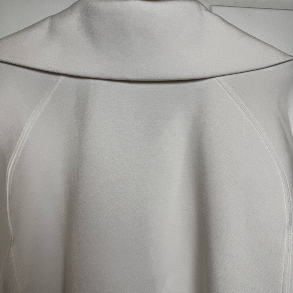 Spanx Airessentials Half Zip Pullover Ivory Soft … - image 8